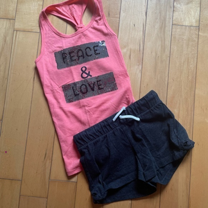 Cat & Jack Flippy Peace & Love‎ Tank Top and Shorts